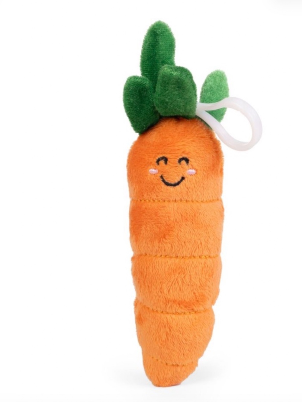 Little Living Nature Carrot Plush Clip 7” | NWT | Bag Charm, Backpack Clip